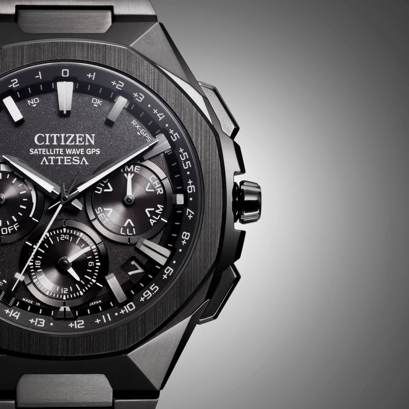 Citizen CC4105-69E นาฬิกาผู้ชาย Attesa Satellite GPS Titanium Eco-Drive Men's Watch