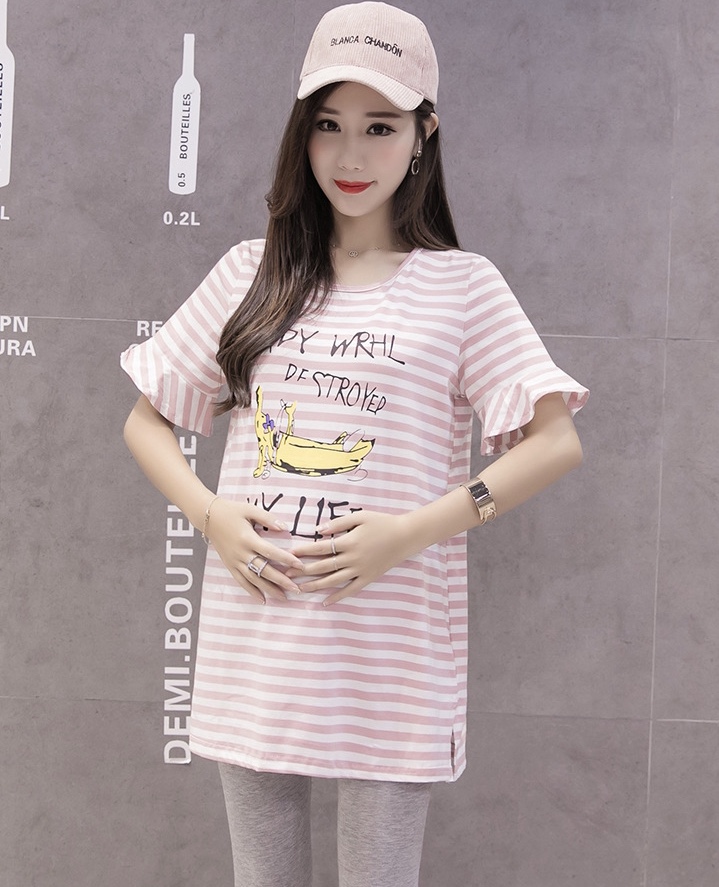 เสื้อคลุม แขนสั้นปลายระบาย ผ้าคอตต้อน เนื้อนิ่ม ใส่สบาย น่ารักค่ะ