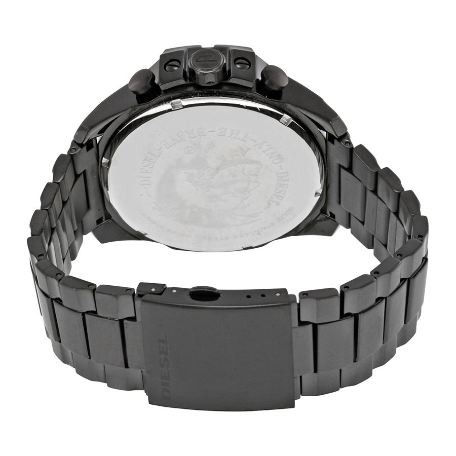 Diesel DZ4318 นาฬิกาผู้ชาย Diesel รุ่น DZ4318, Mega Chief Black Ion-Plated Stainless Steel Men's Watch