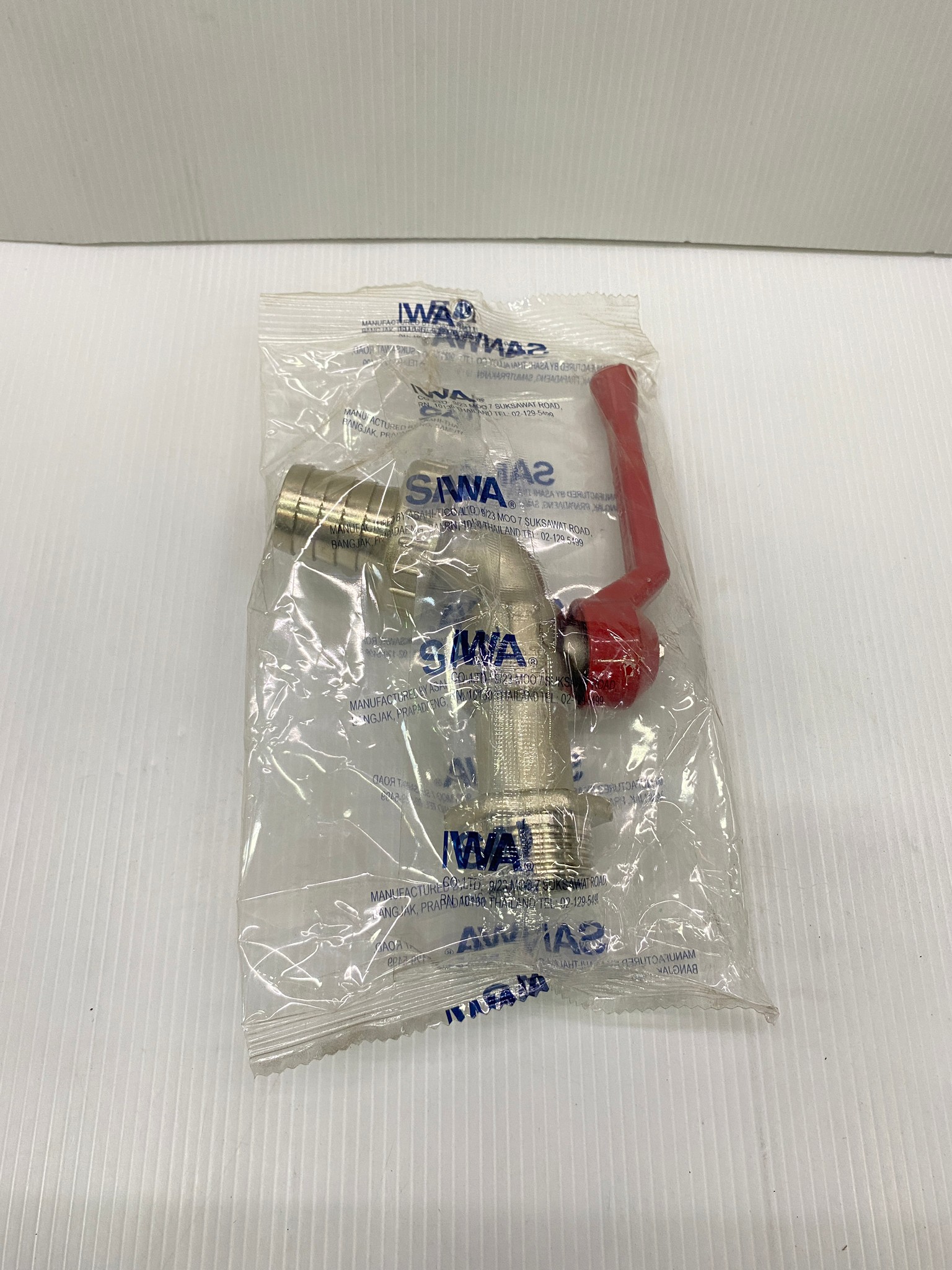 ก๊อกบอลสนาม ก๊อกน้ำสนาม ด้ามแดง ขนาด 1/2" 3/4" 1" SANWA ของแท้ 100%