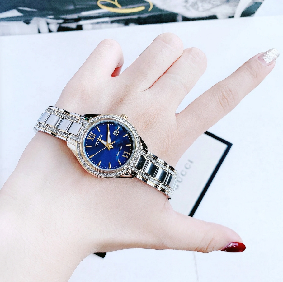 Citizen FE1234-50L นาฬิกาผู้หญิง Eco-Drive Elegance Women's Watch