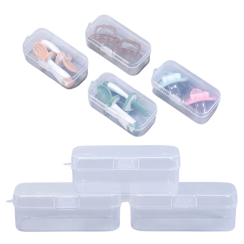 กล่องใส่ช้อนสีใส พกพา ยาว 12 cm ไม่รวมสินค้าภายในกล่อง