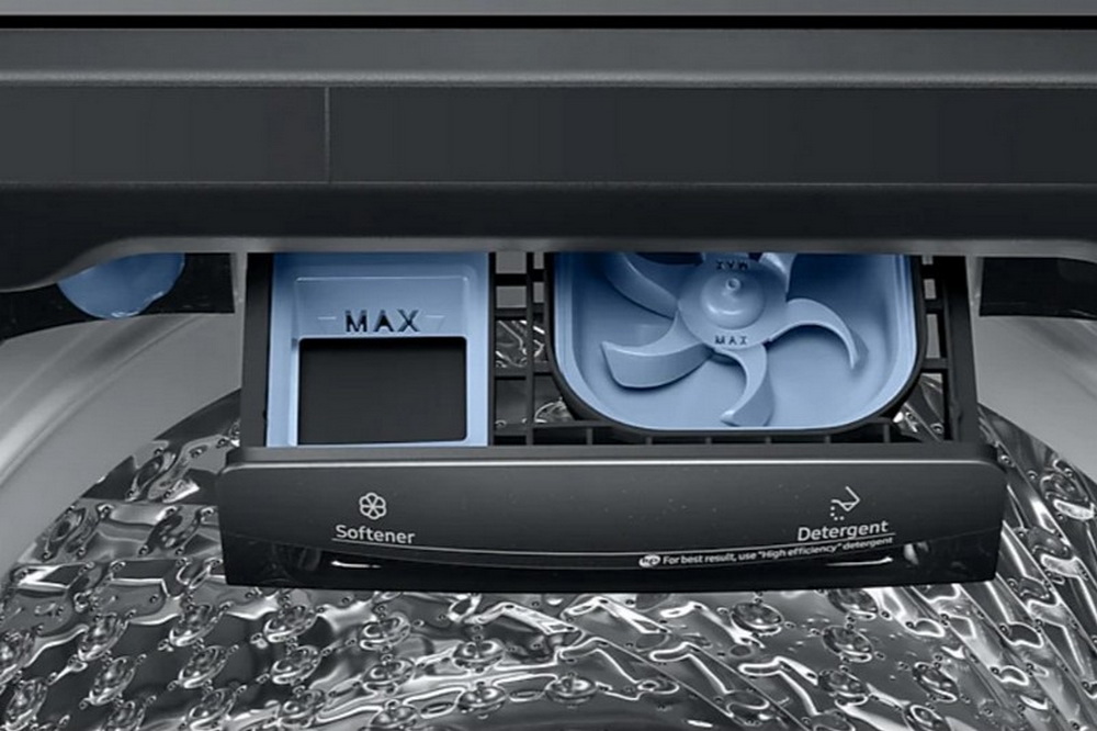 เครื่องซักผ้า SAMSUNG 23 กก. สีดำ พร้อมด้วย Activ dualwash รุ่น WA23A8377GV/ST