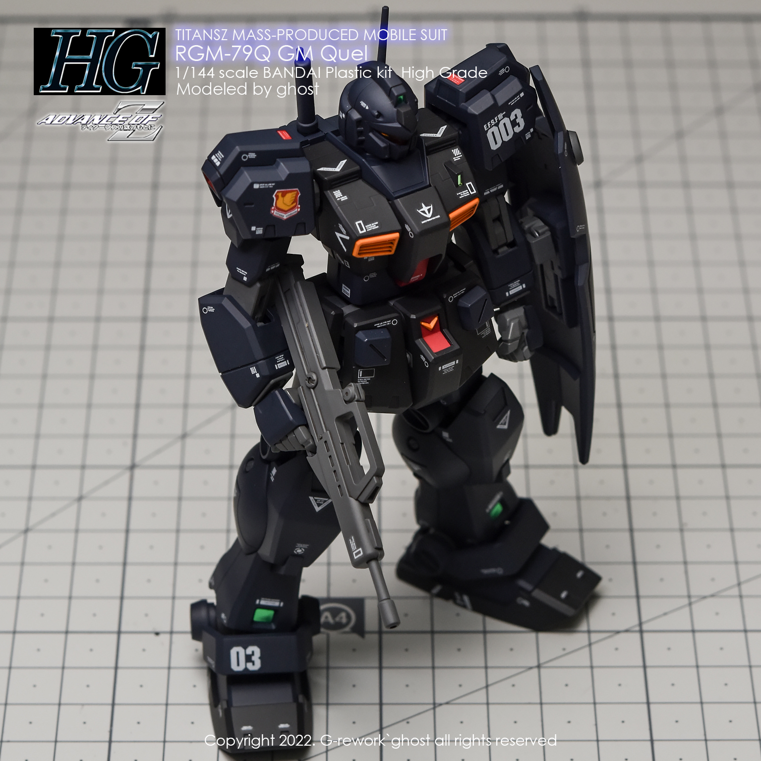 G-REWORK CUSTOM DECAL HG 1/144 RQM-79Q GM QUEL