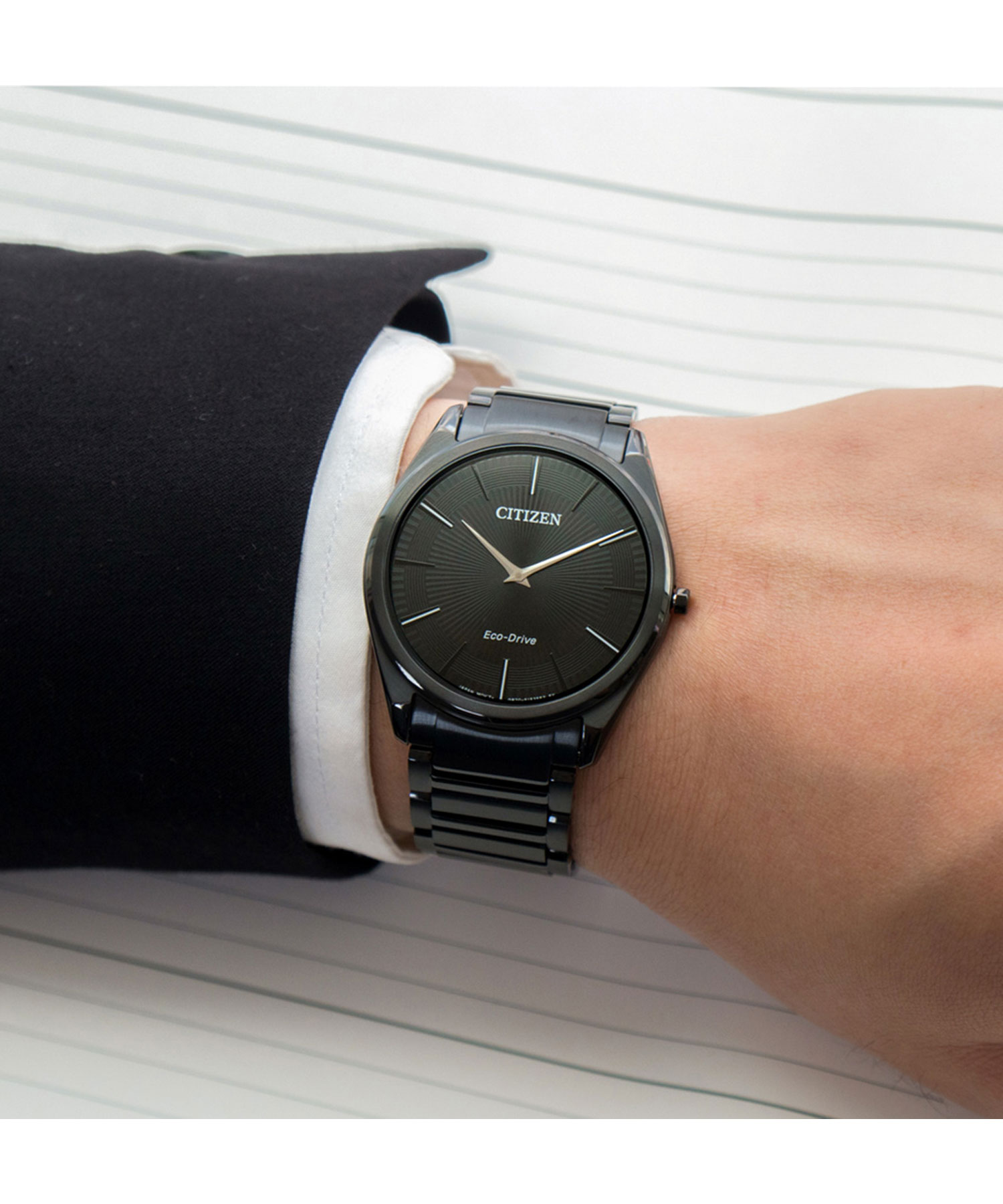 Citizen AR3079-85E นาฬิกาผู้ชาย Citizen รุ่น AR3079-85E, Stiletto Super Slim Eco-Drive Men's Watch