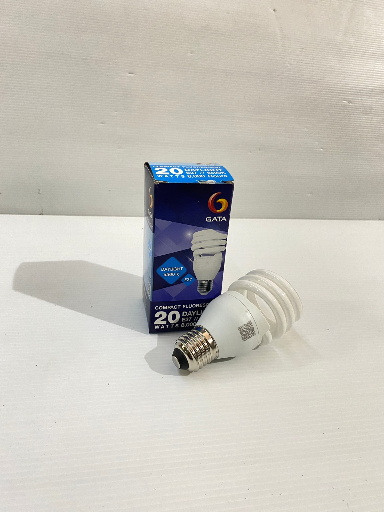 หลอดตะเกียบ SPIRAL 20W 23W แสง Daylight ขั้ว E27 GATA (หลอดประหยัดไฟ) แสงขาว