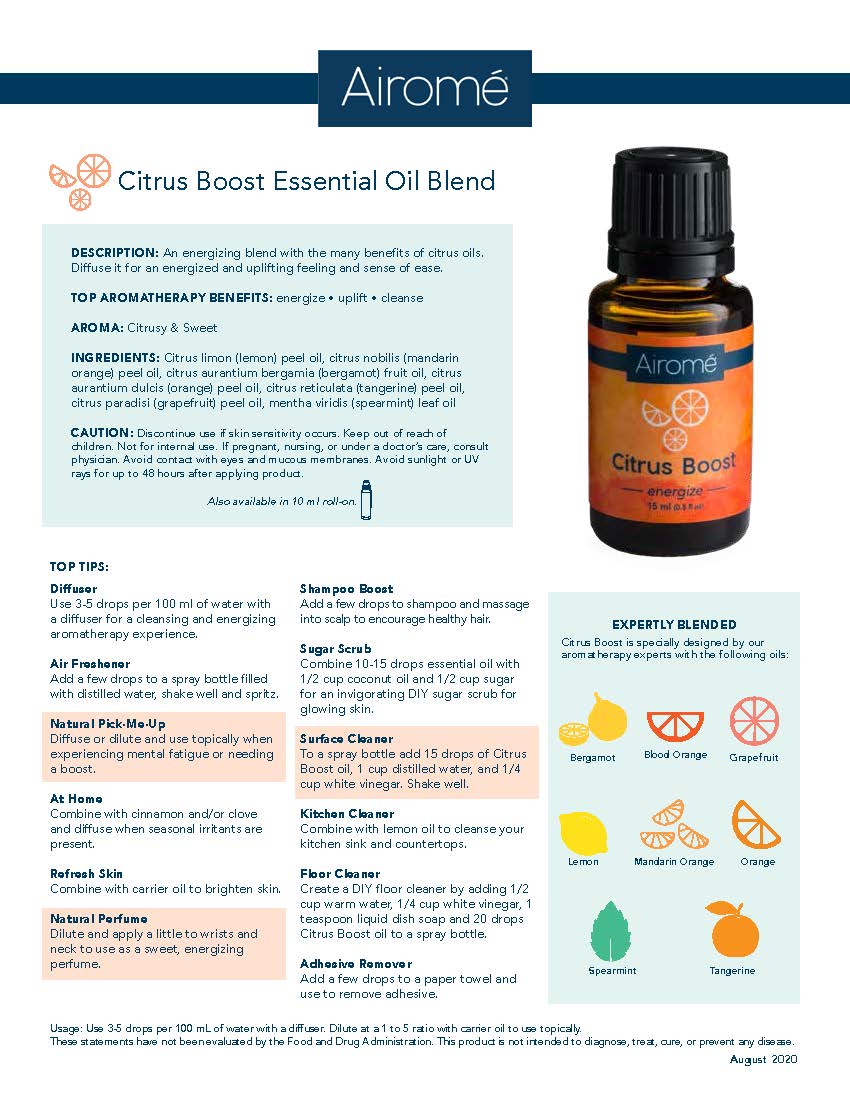 15ml Pure Essential Oil Citrus Boost Blend