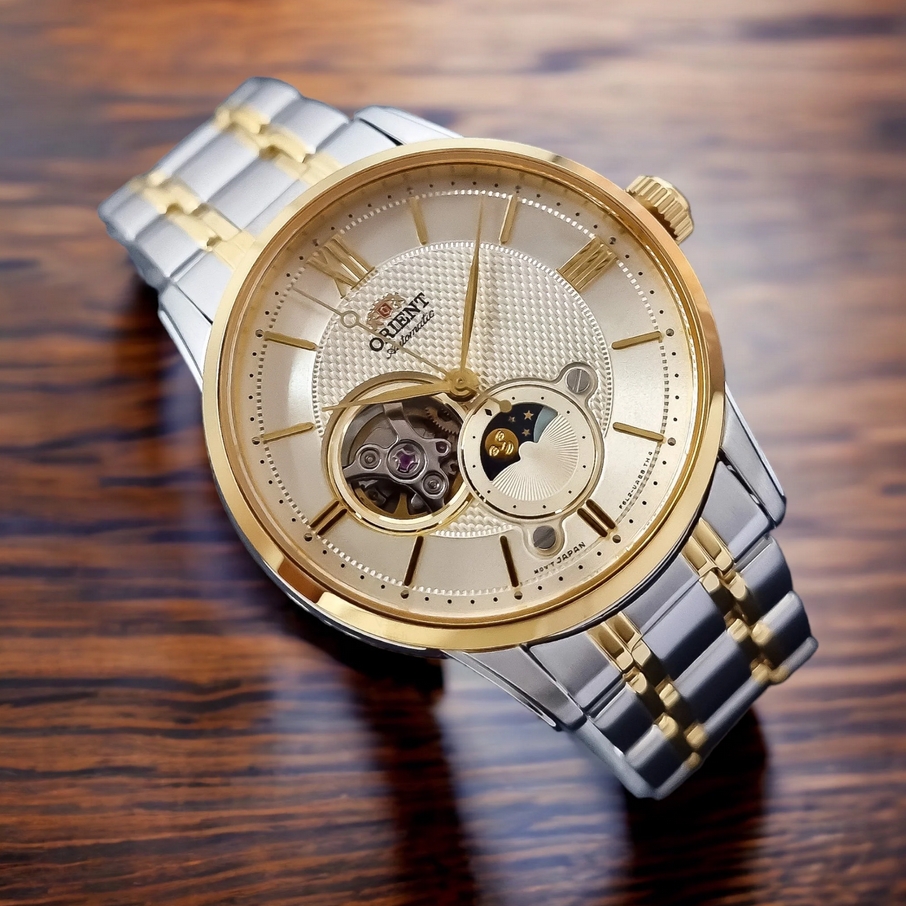 Orient RA-AS0007S10B นาฬิกาผู้ชาย Moonphase Automatic Men's Watch