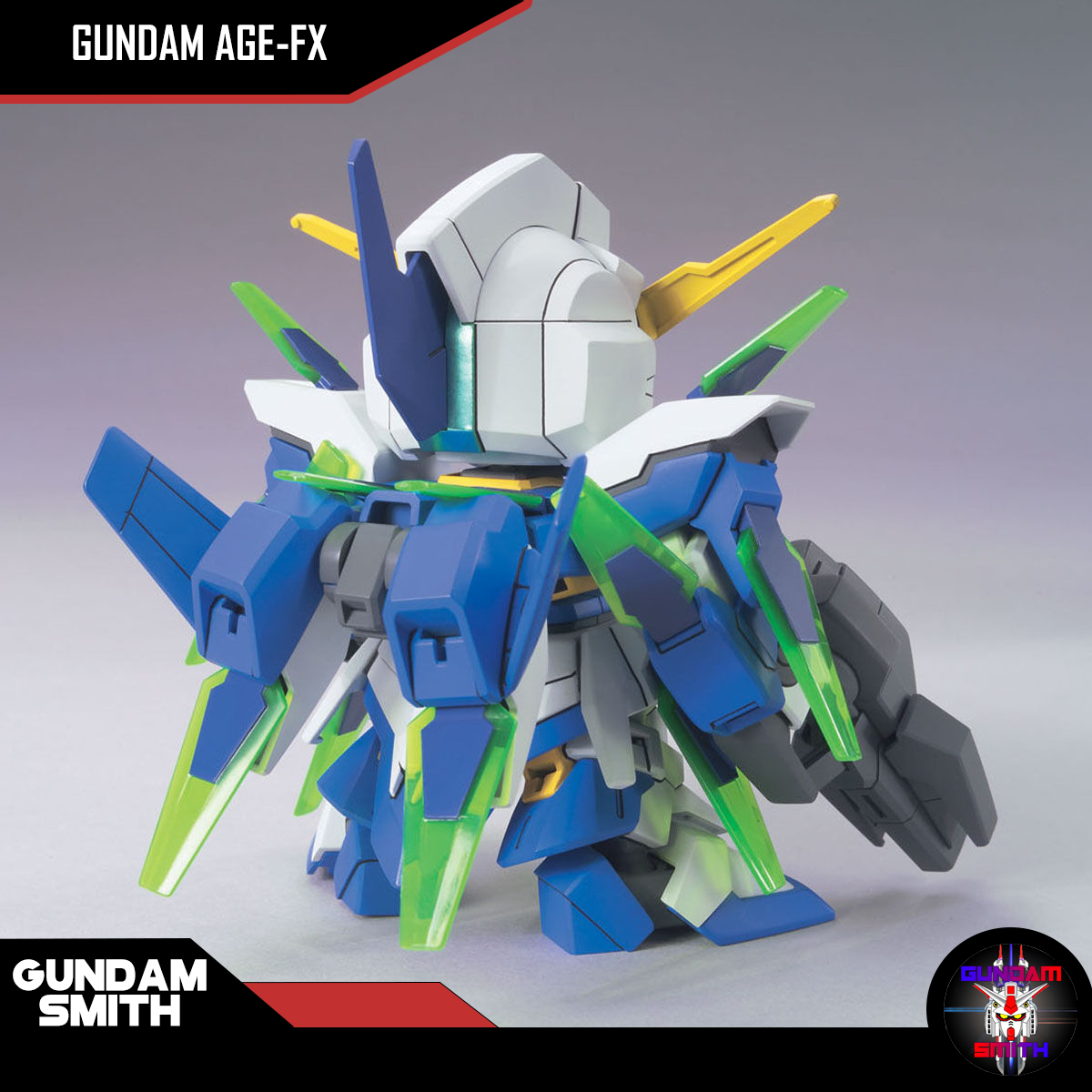 SD BB Senshi Gundam AGE-FX Model Kit - Portable Gundam AGE Series Action Figure With Weapons & Effects - View #7