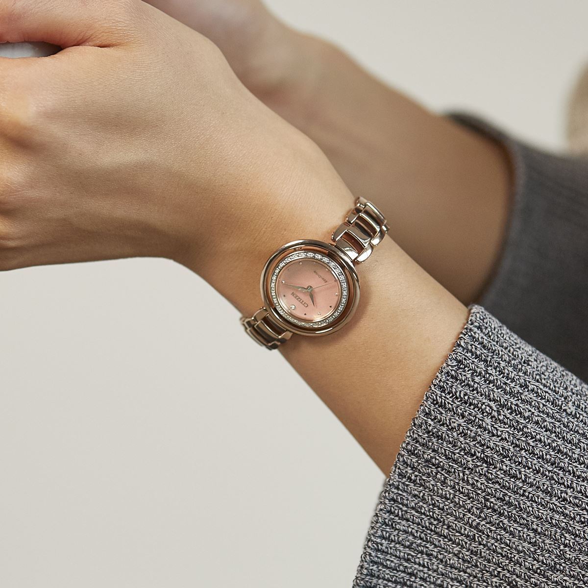 Citizen EM0904-58W นาฬิกาผู้หญิง Citizen L Eco-Drive Diamonds Women's Watch