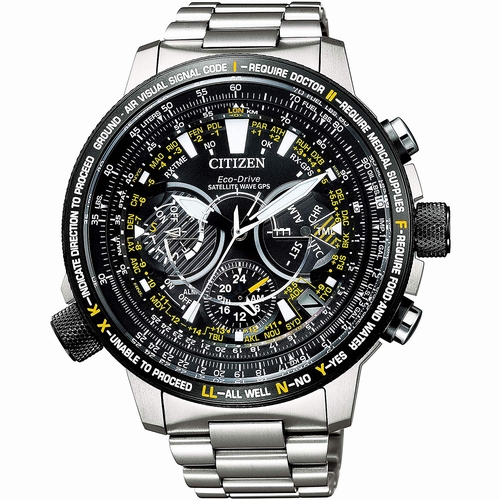 Citizen CC7014-82E นาฬิกาผู้ชาย Promaster Eco-Drive F990 Satellite Wave GPS Super Titanium Made in Japan Men's Watch