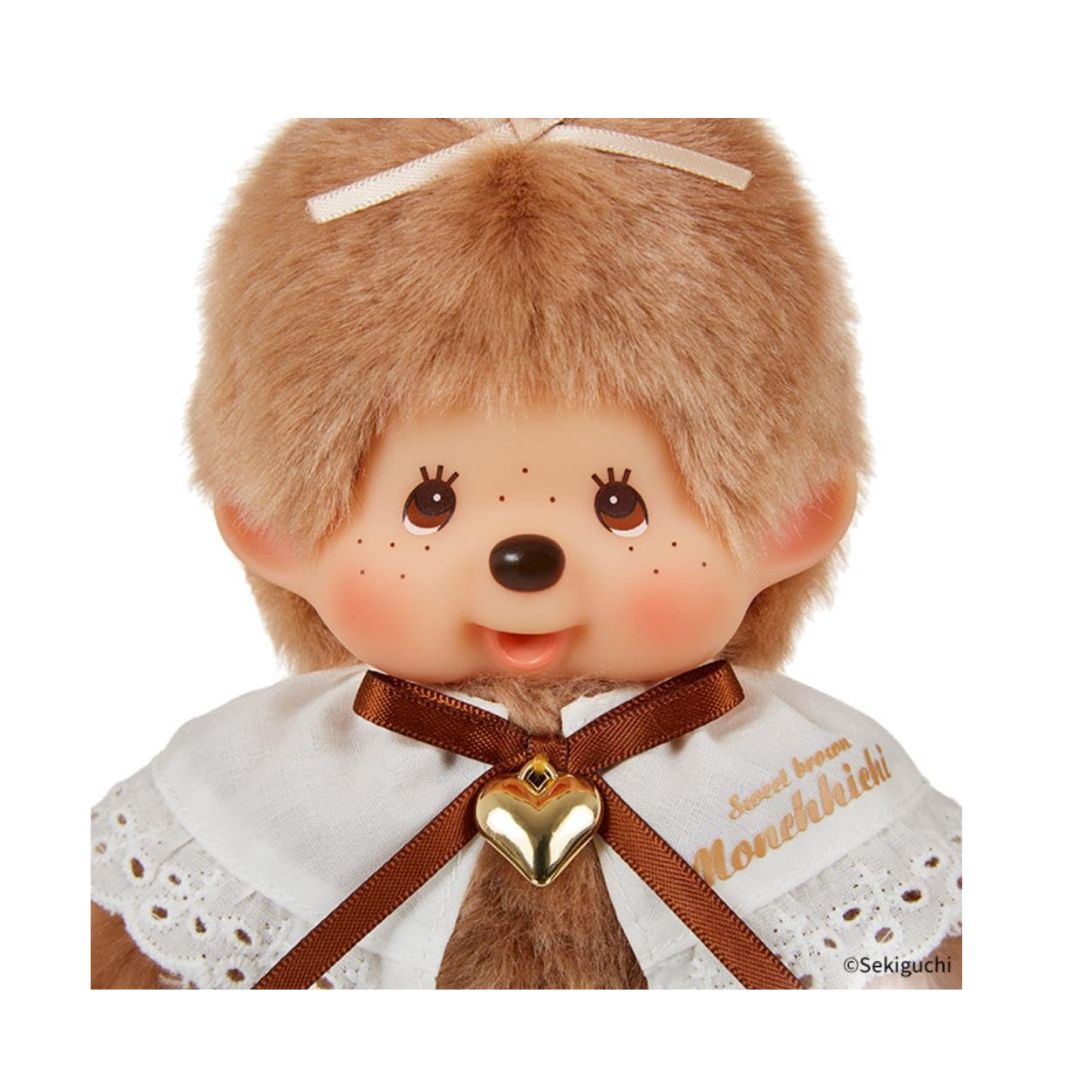 [PRE-ORDER] ตุ๊กตา ม่อนชิชิ สวีทบราวน์ หญิง Sweet Brown Monchhichi Girl Size S スウィートブラウン モンチッチ Sサイズ 女の子