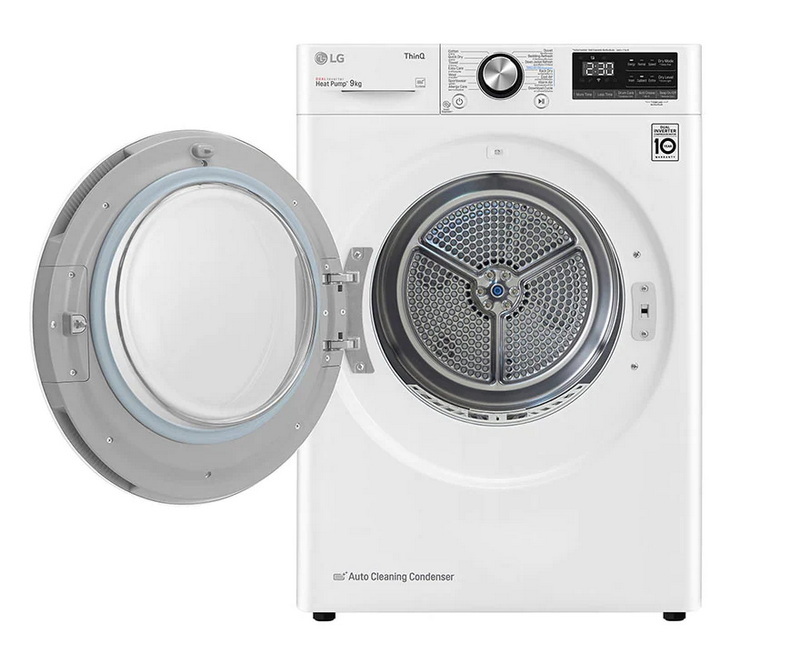 [ผ่อน0%] LG เครื่องอบผ้า ฝาหน้า 9 Kg รุ่น RV09VHP2W.ABLPETH (ชลบุรี ส่งฟรี)