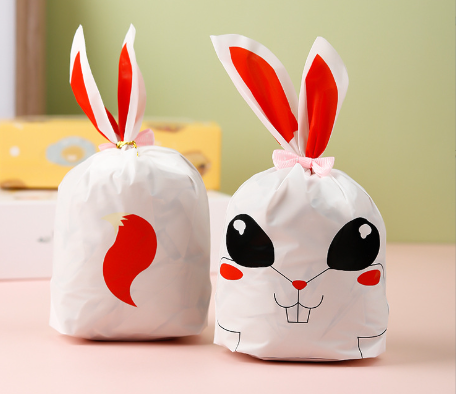 ถุงผูกหูกระต่าย ขนาด 13.5x22 ซม. แพ็คละ 47-50 ใบ (ชุดที่ 3/3)