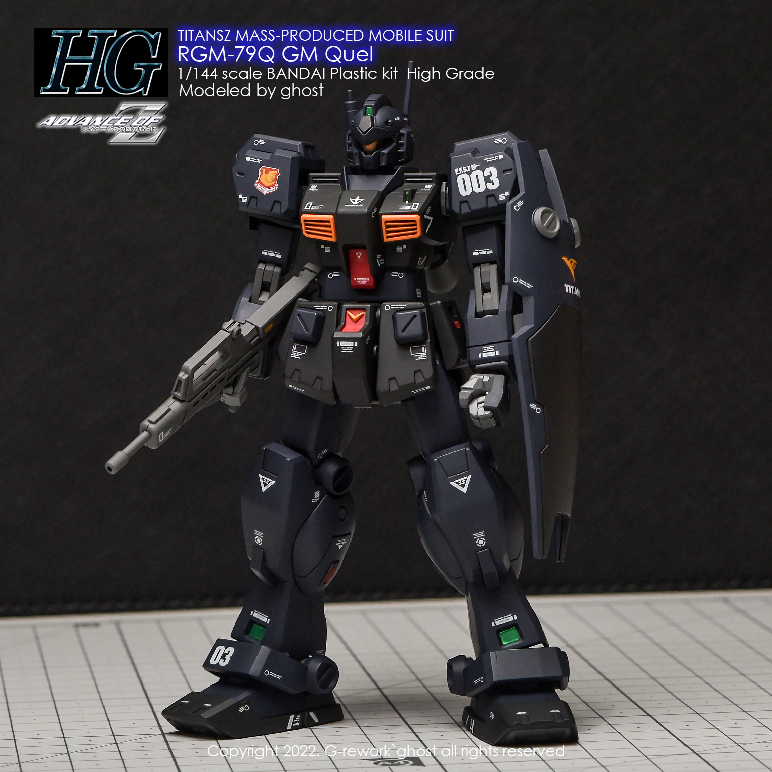 G-REWORK CUSTOM DECAL HG 1/144 RQM-79Q GM QUEL