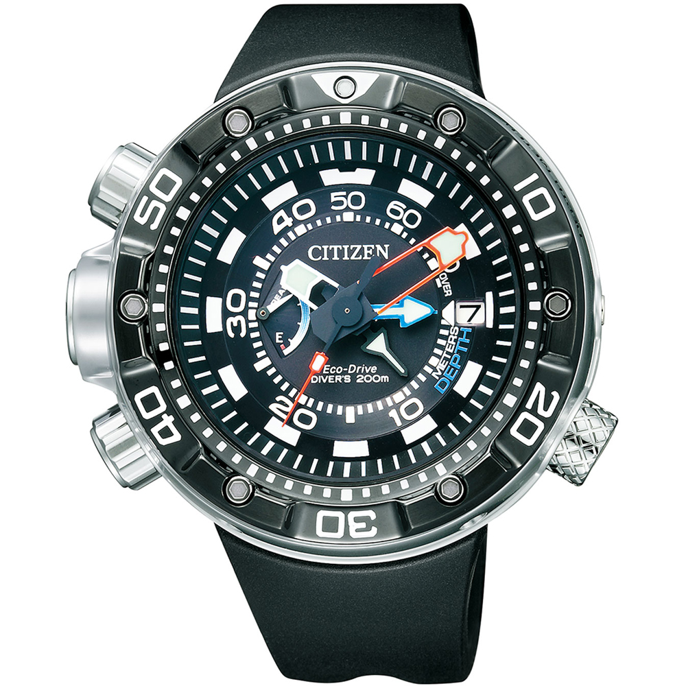 Citizen BN2024-05E นาฬิกาข้อมือผู้ชาย Eco-Drive Promaster Aqualand DLC ISO Divers 200m Japan Made Men's Watch