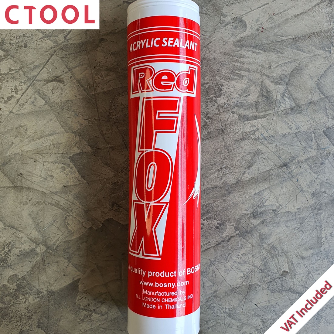 (เลิกจำหน่าย)กาวอะคริลิก กาวซิลิโคน แด๊ปน้ำตาล Redfox 430g ของแท้ - Authentic Brown Acrylic Sealant - ซีทูล Ctool