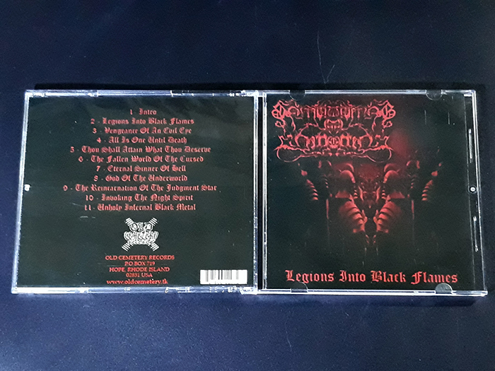SMOULDERING IN FORGOTTEN'Legions Into Black Flames' CD