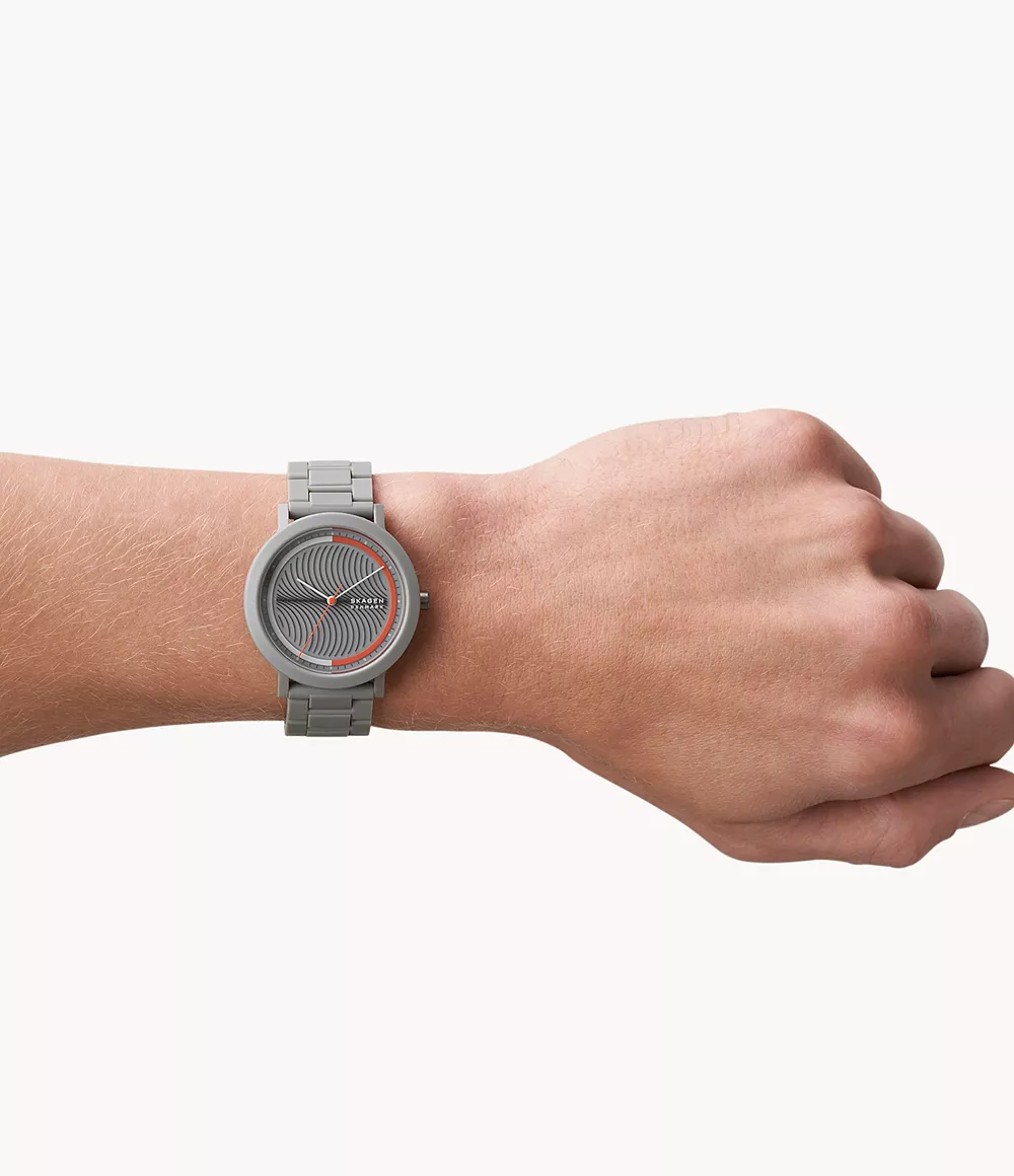 Skagen SKW6772 นาฬิกาผู้ชาย Aaren Ocean Three-Hand Storm gray #tide ocean material® Men's Watch