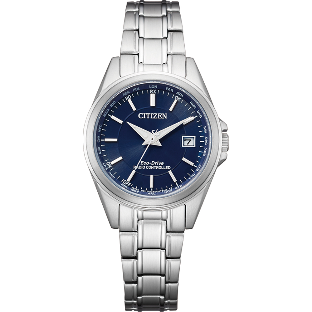 Citizen EC1180-81L นาฬิกาผู้หญิง Eco-Drive Radio Controlled Women's Watch