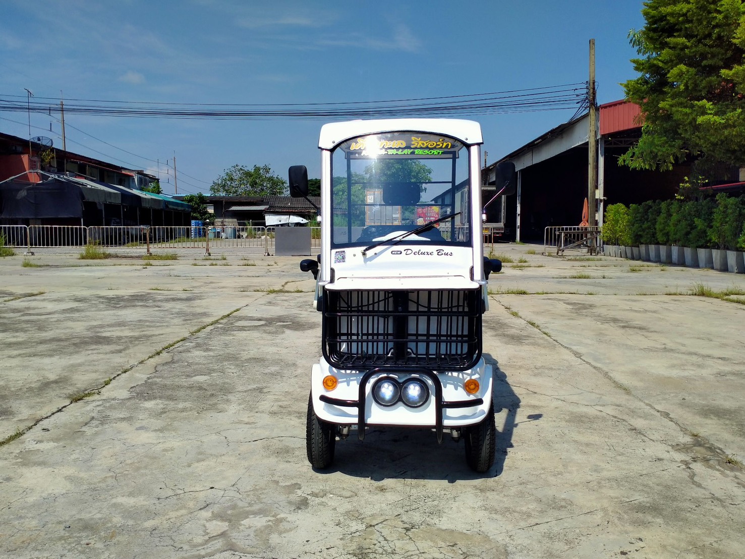 รถไฟฟ้า 4 ล้อ 6 ที่นั่ง (คนไซส์ใหญ่) รุ่น M-01ฺB BIG PLUS ยี่ห้อ CLP CAR ขับแฮนด์บิด