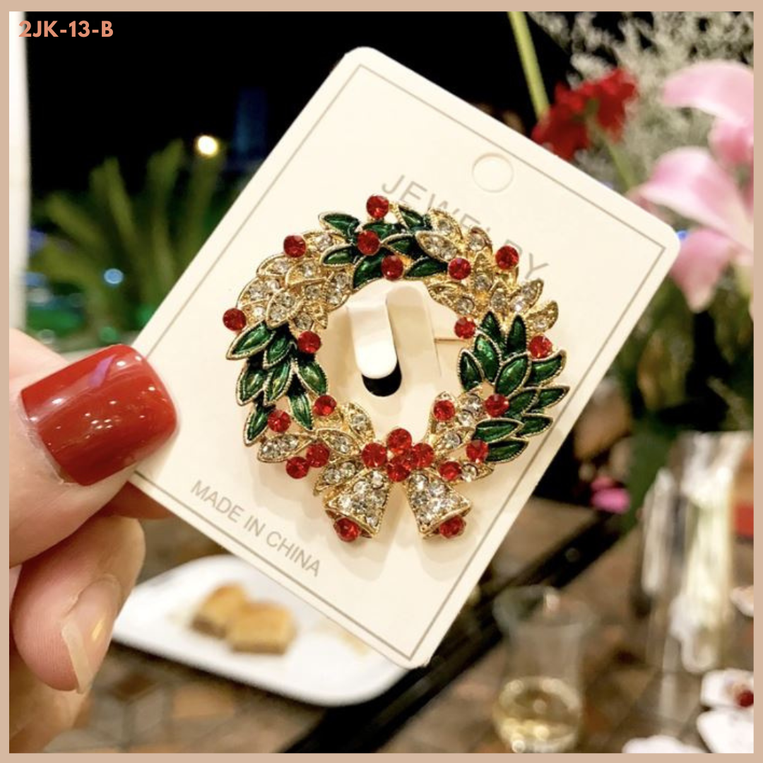 เข็มกลัดติดชุด ติดเพื่อความสวย หรือติดเพื่อความเชื่อก็ได้ น่ารักลงตัว เซต คริสต์มาส