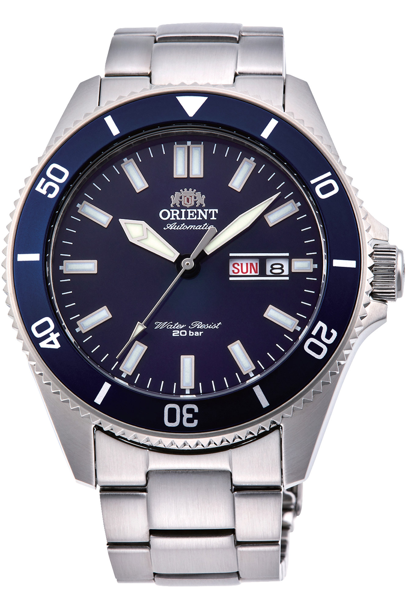Orient RA-AA0009L19B นาฬิกาผู้ชาย Orient รุ่น RA-AA0009L19B, Mako III Automatic Blue Dial 200M Men's Watch