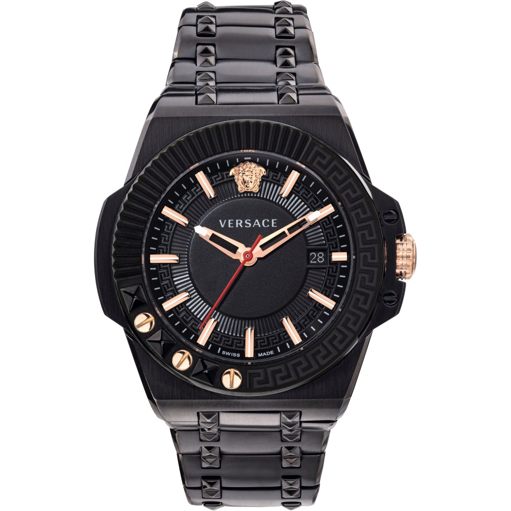 Versace VEDY00719 นาฬิกาผู้ชาย Chain Reaction Quartz Swiss Made Men's Watch