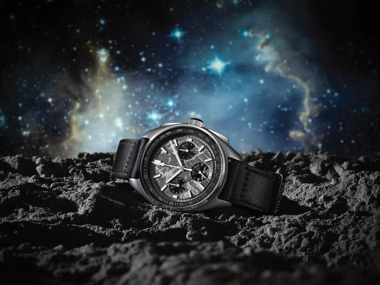 Bulova 96A312 นาฬิกาผู้ชาย Lunar Pilot Meteorite Chronograph Limited Edition Men's Watch