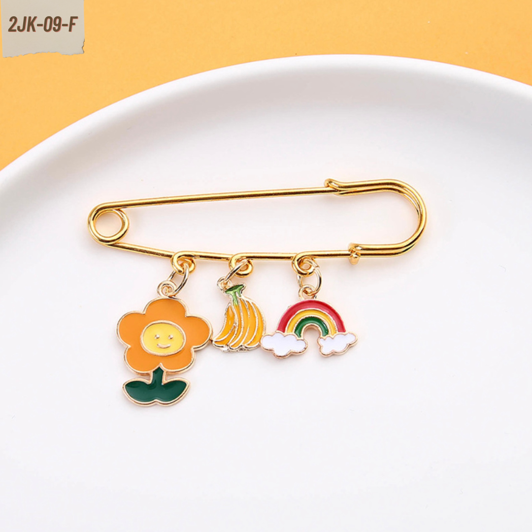 เข็มกลัดติดชุด ติดเพื่อความสวย หรือติดเพื่อความเชื่อสวยลงตัว เซตแฟนตาซี ผลไม้เกาหลี