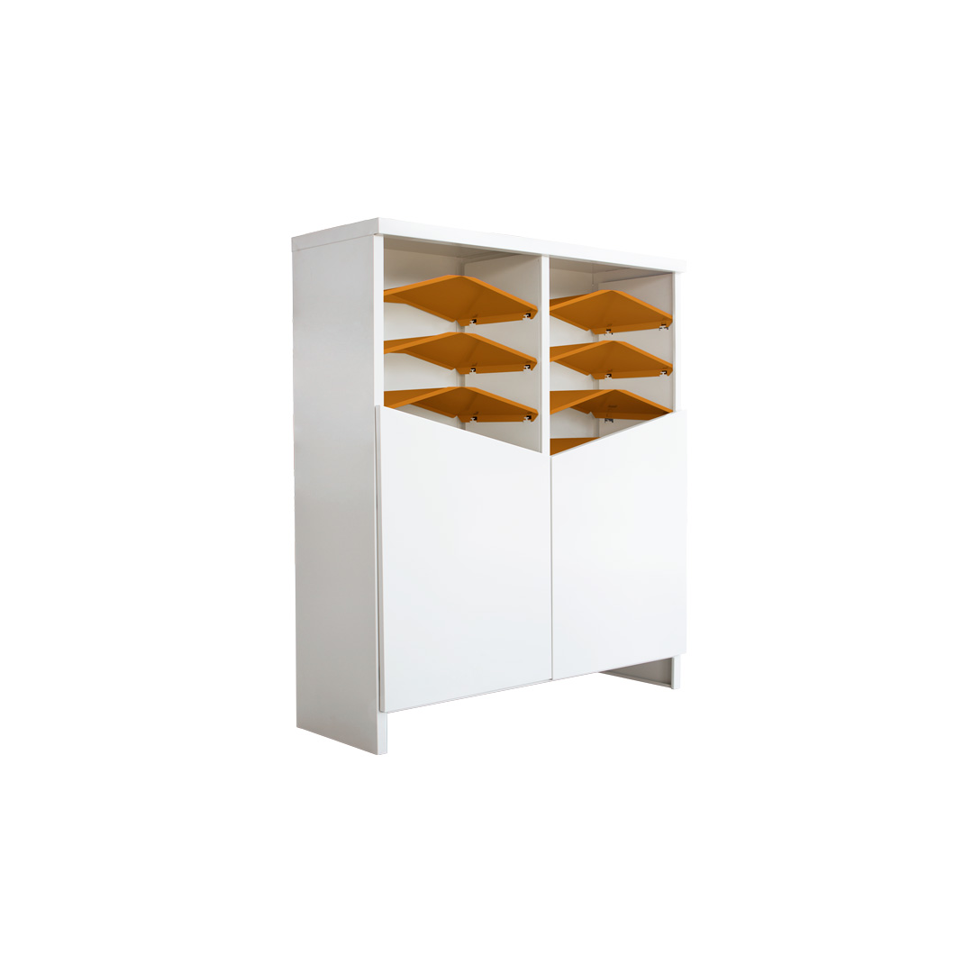 ตู้รองเท้าบานเปิดKIOSK