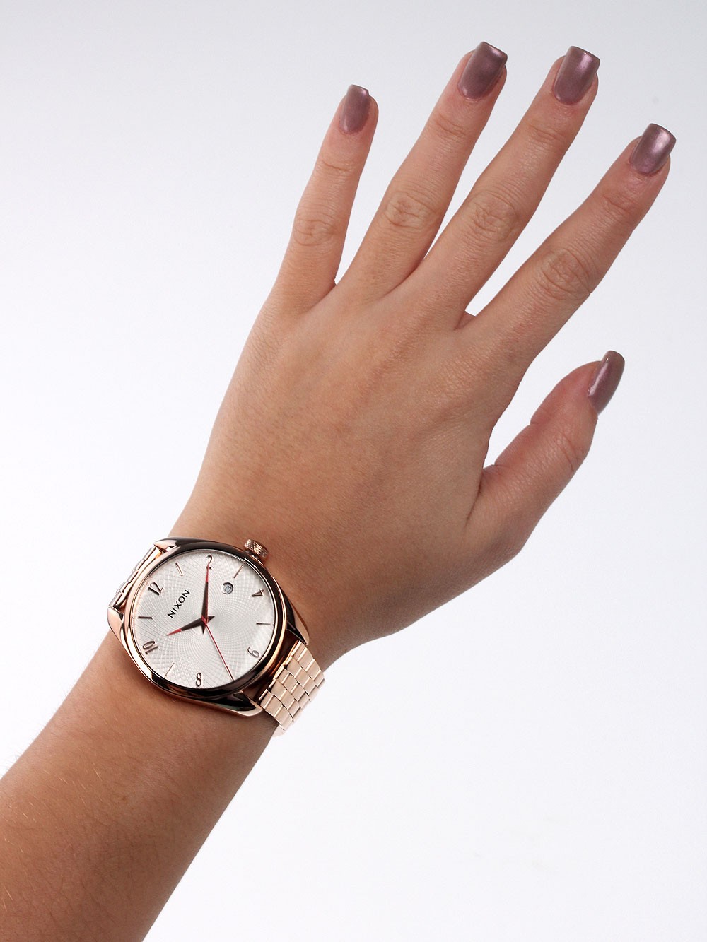 Nixon A418-2183-00 นาฬิกาผู้หญิง Bullet Rose Gold Quartz Women's Watch