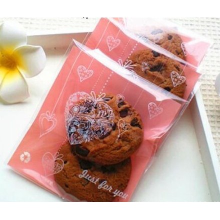 ถุงคุ๊กกี้ ฝากาว ขนาด 10x10 ซม. (95-100 ใบ) ชุดที่ 1/6