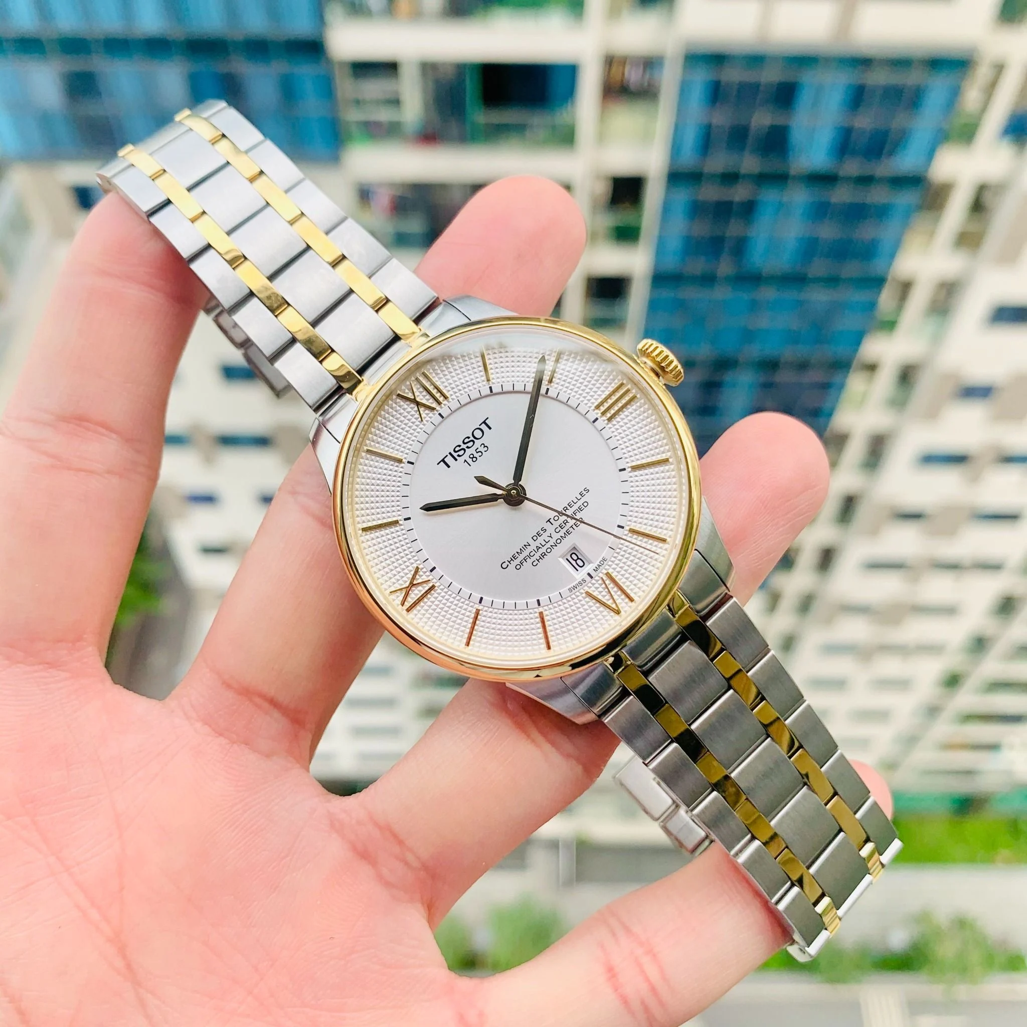 Tissot T099.408.22.038.00 นาฬิกาผู้ชาย Chemin des Tourelles Automatic Men's Watch