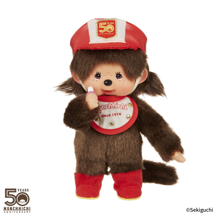 [PRE-ORDER] ตุ๊กตา ม่อนชิชิ Size S ครบรอบ 50 ปี ม่อนชิชิจัง Monchhichi 20 x 13 x 8.5 cm นำเข้าจากญี่ปุ่น レッツ パレード 50周年 モンチッチちゃん もんちっち ぬいぐるみ セキグチ 204830