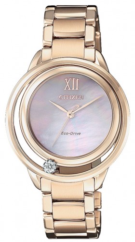 Citizen EW5513-80D นาฬิกาผู้หญิง Citizen L Eco-Drive Diamond Women's Watch