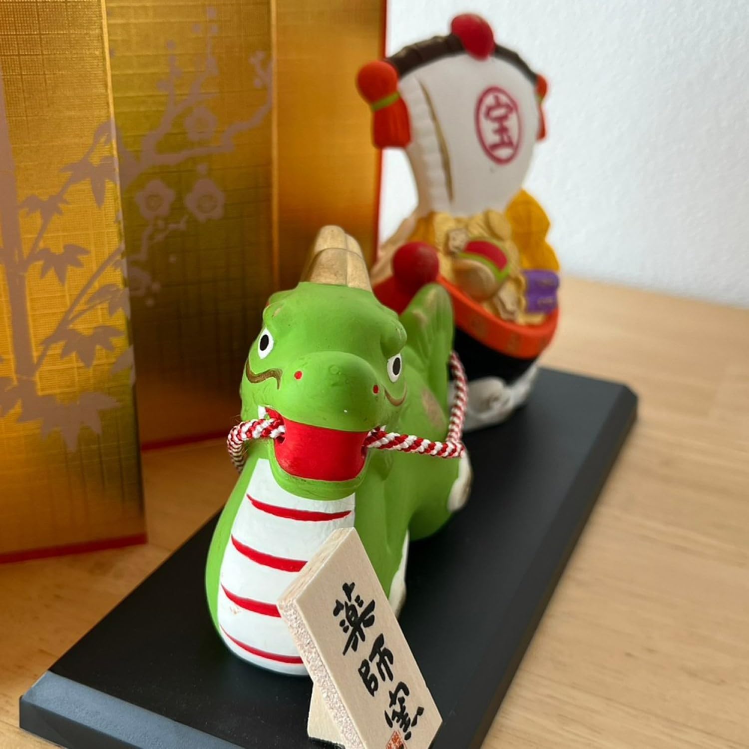 [พร้อมส่ง] มังกรเขียว ขนเรือสมบัติ ของมงคลญี่ปุ่น ฮวงจุ้ยโต๊ะทำงาน เสริมโชคลาภ นำเข้าจากญี่ปุ่น Dragon Zodiac