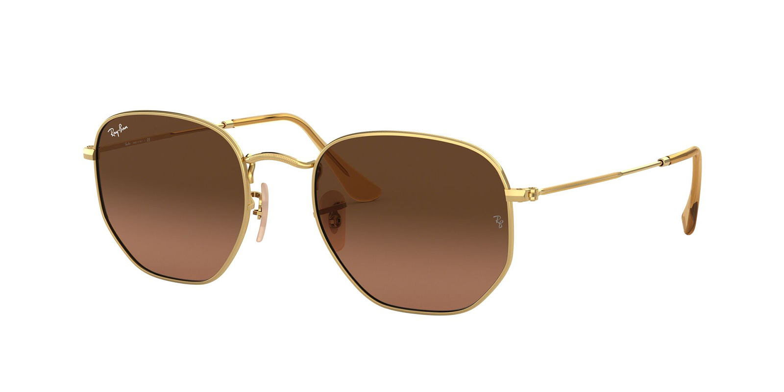 RayBan RB3548N 912443 HEXAGONAL FLAT LENSES
