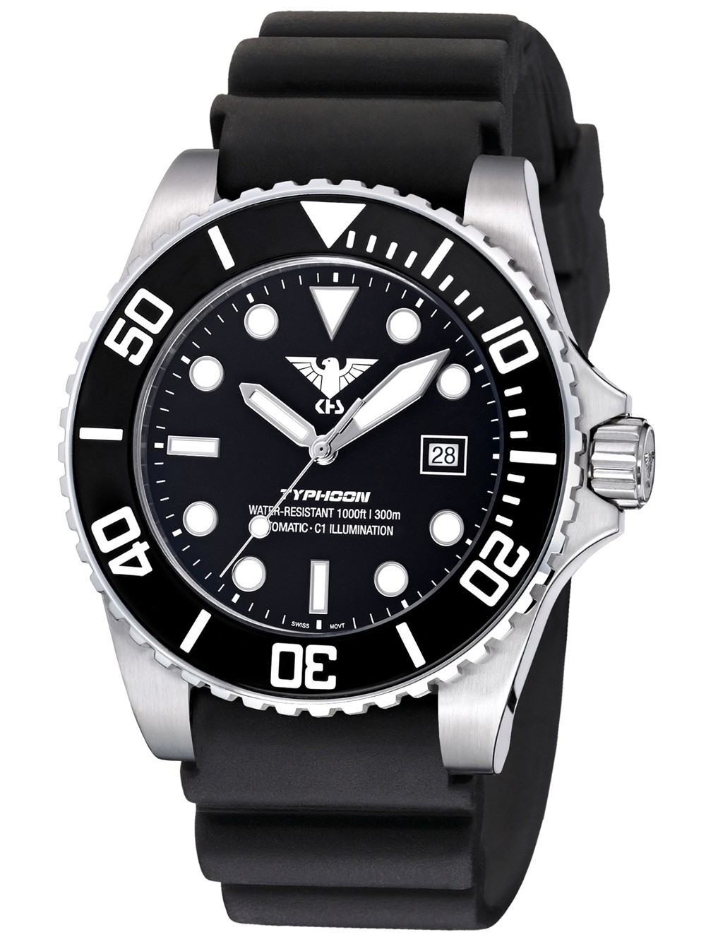 KHS Tactical KHS.TYSA.DB นาฬิกา Typhoon Automatic Watch