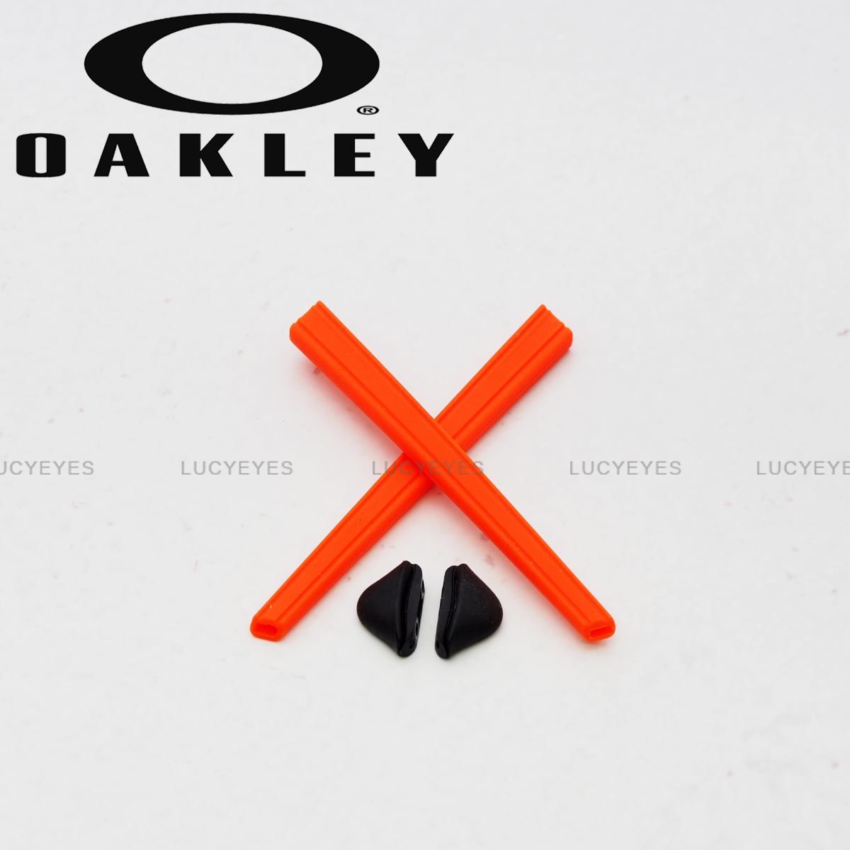 ชุดยางขาแว่น + แป้นจมูก OX8041 CROSSLINK PITCH สีส้ม