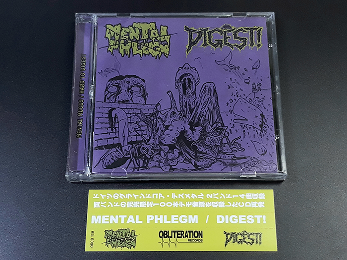 MENTAL PHLEGM/DIGEST!'Split-Demo' Cd.