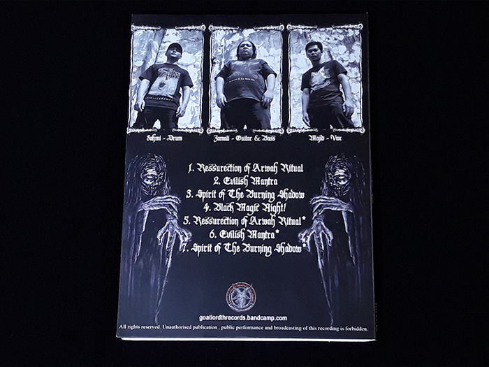 TAHDIYUL ARWAH 'Black Magic Night' Digi CD (A5 Digi CD + free woven patches)