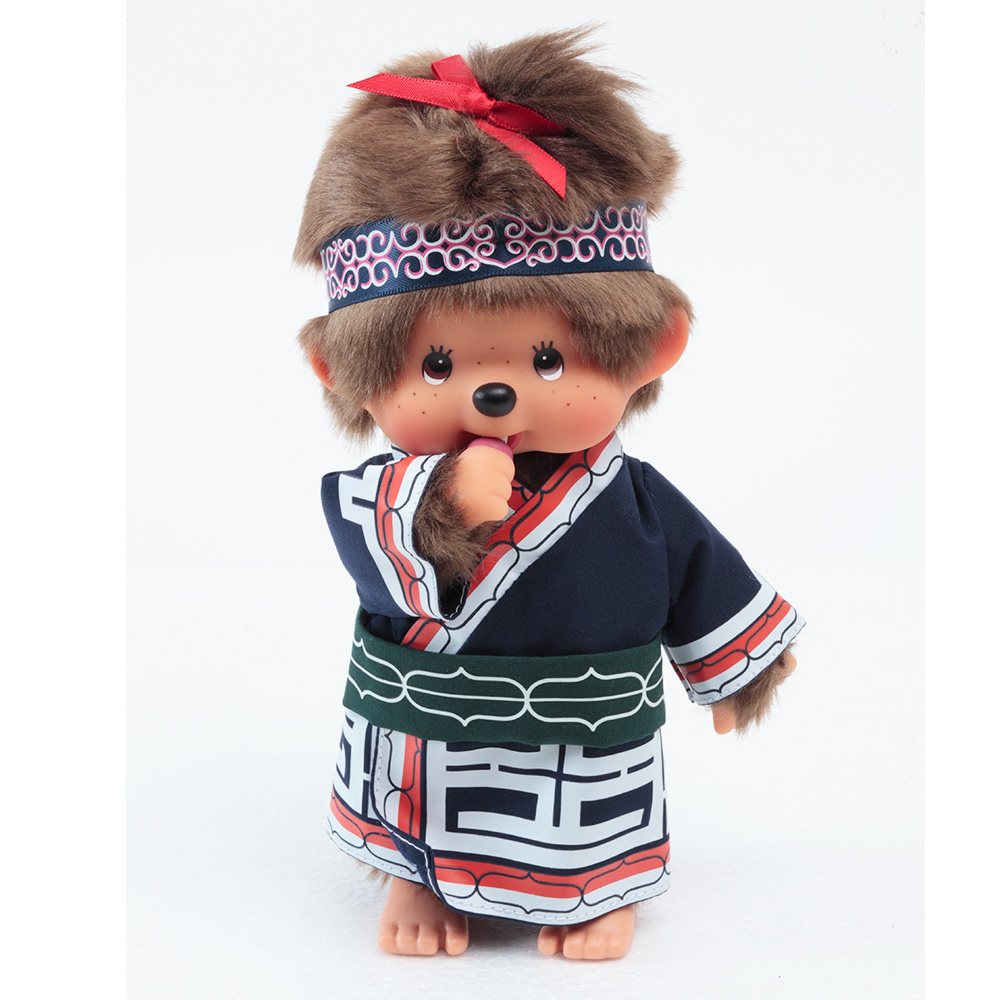 [PRE-ORDER] ตุ๊กตา ม่อนชิชิ พิริกะ Size S ม่อนชิชิจัง Monchhichi Pirika 14 x 8 x 21 cm นำเข้าจากญี่ปุ่น オリジナル お着物モンチッチ 女の子 ピリカ IPM-16-Z