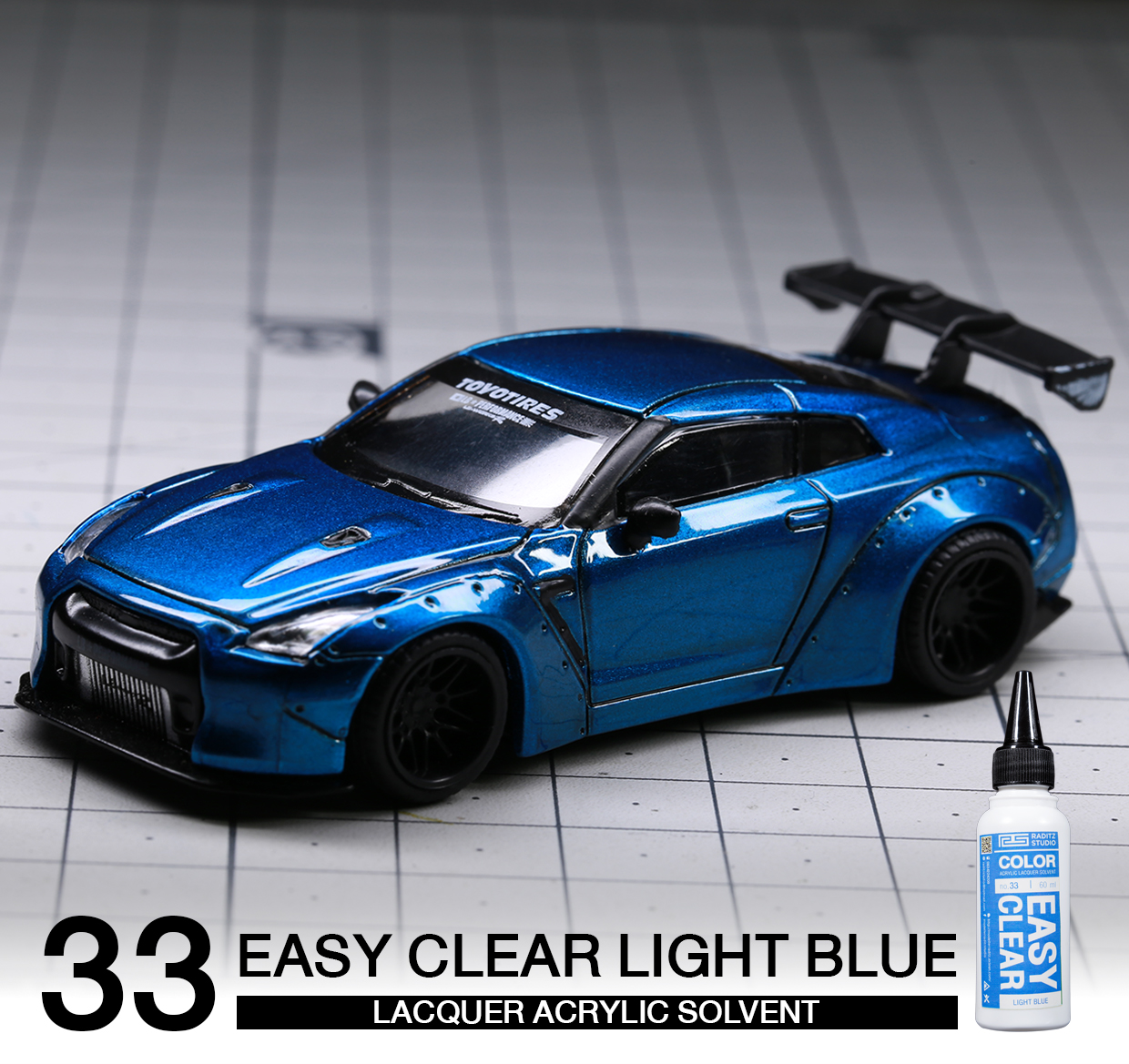 NO.33L Easy Clear Light Blue [ใส] 120ml