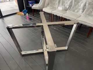 Round Table 圆桌会议 餐桌 中式餐桌 配有旋转镜组 โต๊ะกลม โต๊ะจีน ขนาด 200 cm.นั่ง 14 คน โต๊ะกลม พับครึ่ง มีล้อ,หน้าขาวโฟเมการ์,ขาเหล็กชุปโครเมี่ยม,โต๊ะประชุม,โต๊ะสัมมนาโต๊ะจัดเลี้ยง,โต๊ะโรงแรม Round Table Folding half with wheels Tablechairthai