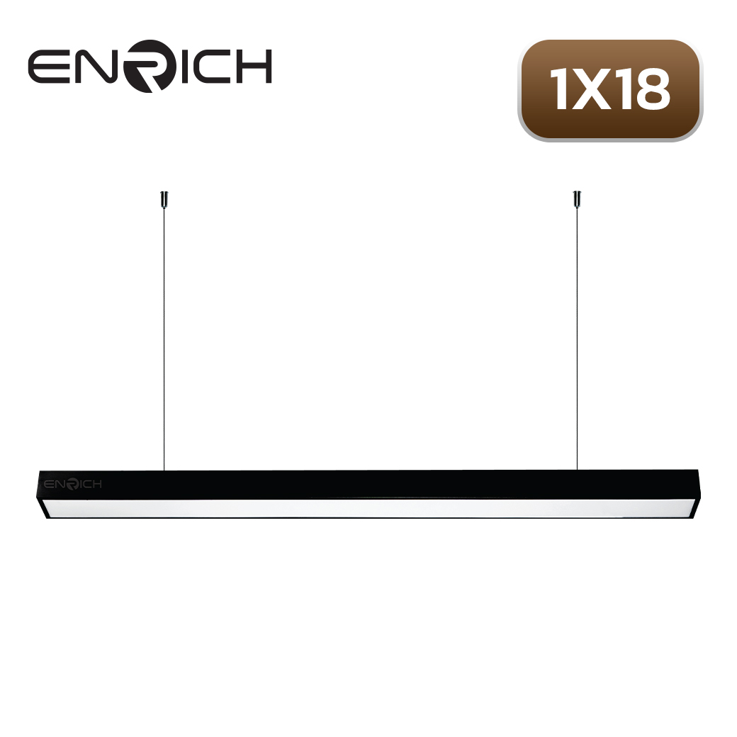 โคมไฟ ENRICH LINEAR T8 แขวนสลิง 1x18w