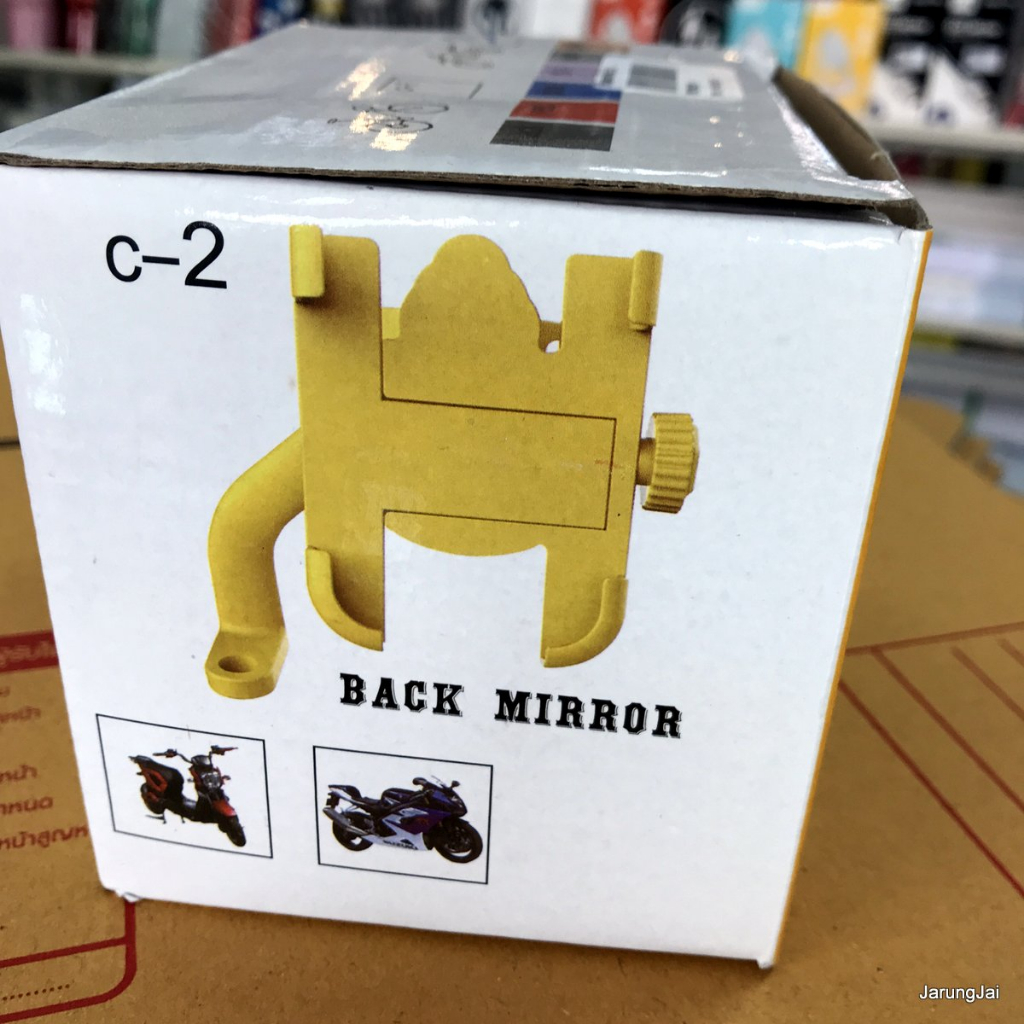 ที่จับมอเตอร์ไซต์ C2 ที่จับสำหรับไรเดอร์ phnne holder ที่จับแบบหมุนใส่กับกระจกมองหลัง