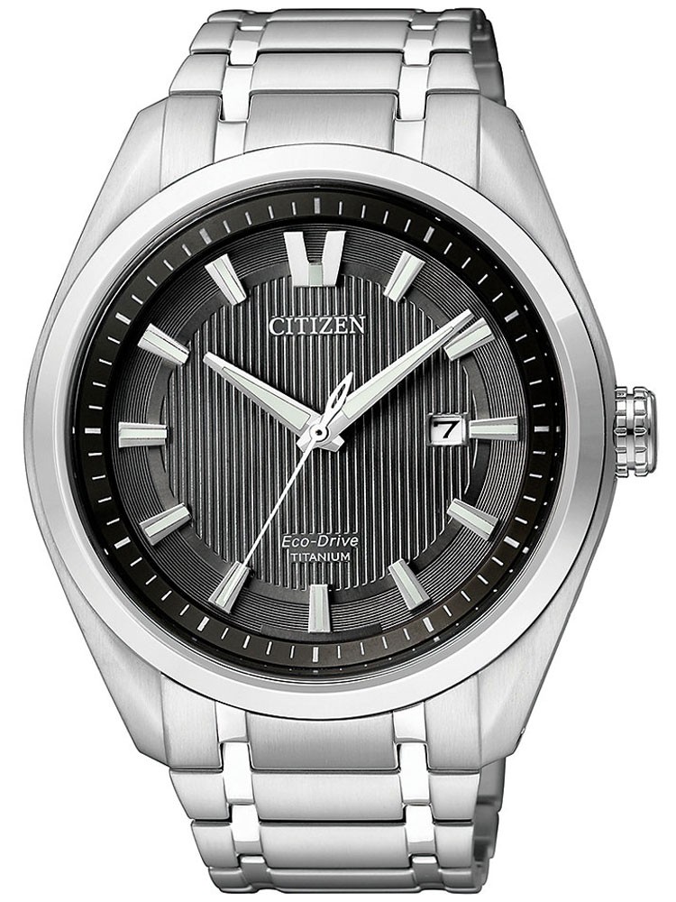 Citizen AW1240-57E นาฬิกาข้อมือผู้ชาย Eco-Drive Sapphire Super Titanium Men's Watch