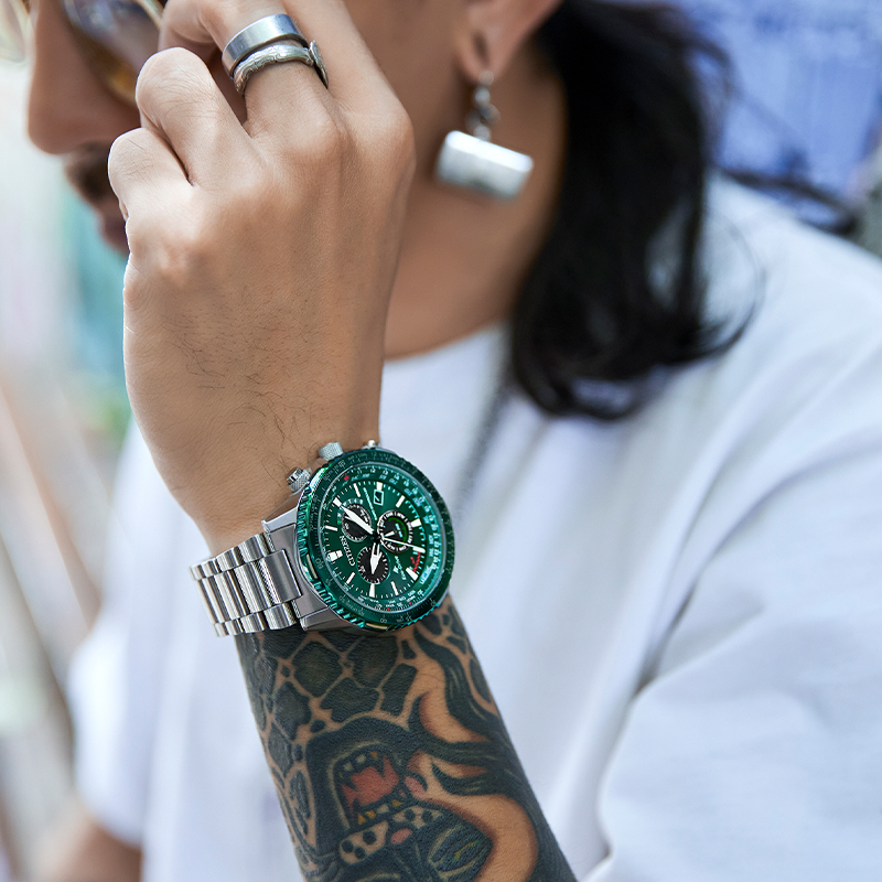 Citizen CB5004-59W นาฬิกาผู้ชาย Promaster Radio-Controlled Eco-Drive Men's Watch