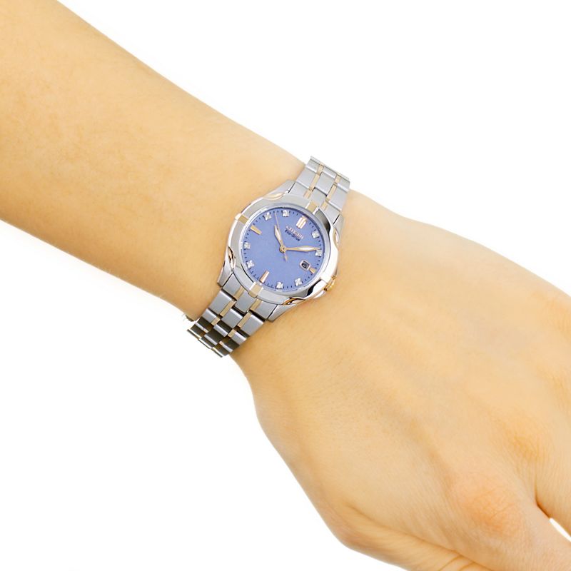 Citizen EW1936-53L นาฬิกาผู้หญิง Eco-Drive Diamond Two-Tone Women's Watch